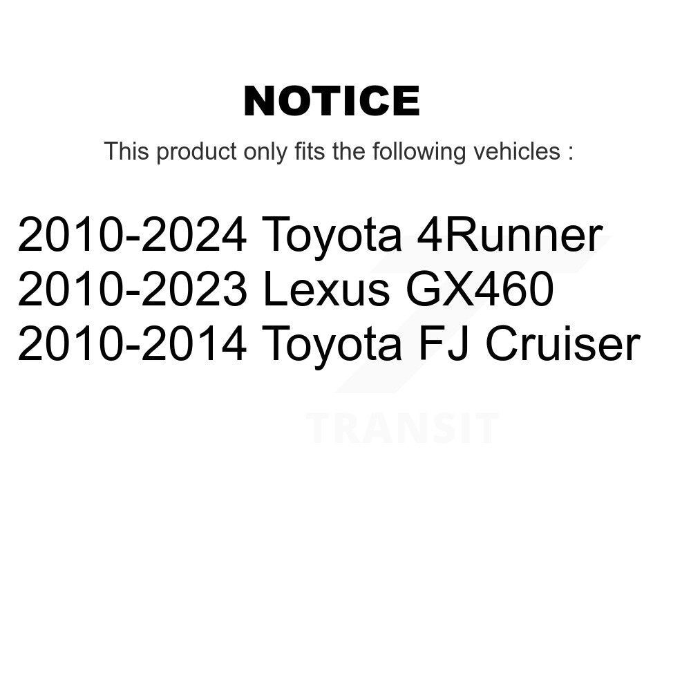 Rotor de frein à disque arrière (1 pièce seulement) pour Toyota 4Runner Lexus GX460 FJ Cruiser