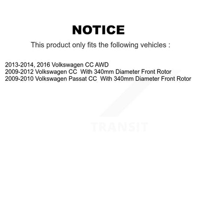 Rotor de frein à disque avant (1 pièce seulement) pour Volkswagen CC Passat 8-980953