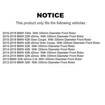 Rotor de frein à disque avant (1 pièce seulement) pour BMW 328i xDrive 428i 228i Gran Coupé