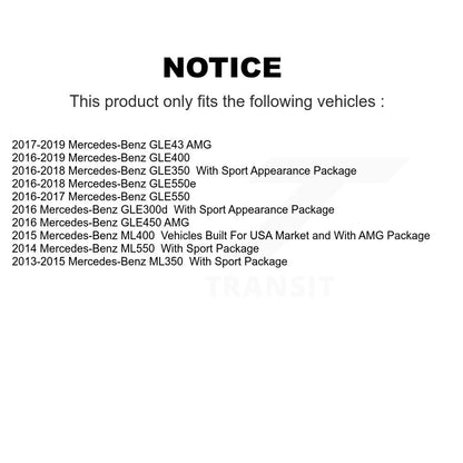 Rotor de frein à disque arrière (1 pièce seulement) pour Mercedes-Benz ML350 GLE350 GLE43 AMG