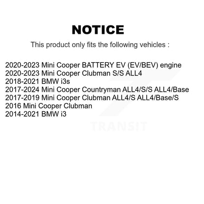 Rotor de frein à disque arrière (1 pièce seulement) pour Mini Cooper Countryman Clubman BMW i3