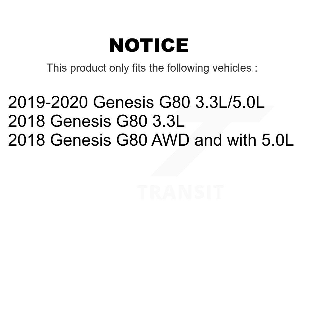 Rotor de frein à disque avant (1 pièce seulement) pour Genesis G80 8-982346
