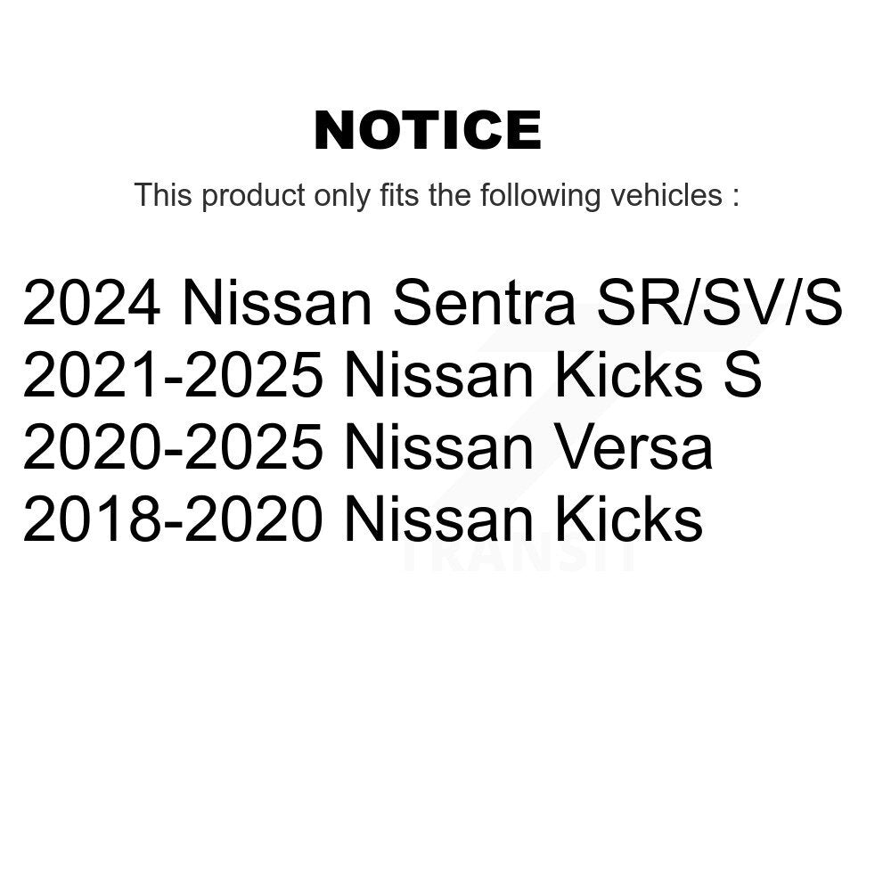 Rotor de frein à disque avant (1 pièce seulement) pour Nissan kick Sentra Versa 8-982407