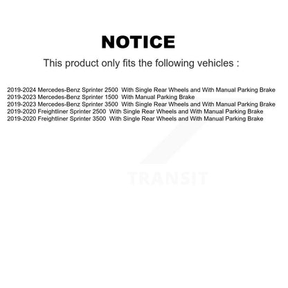 Rotor de frein à disque arrière (1 pièce seulement) pour Mercedes-Benz Sprinter 2500 3500 1500