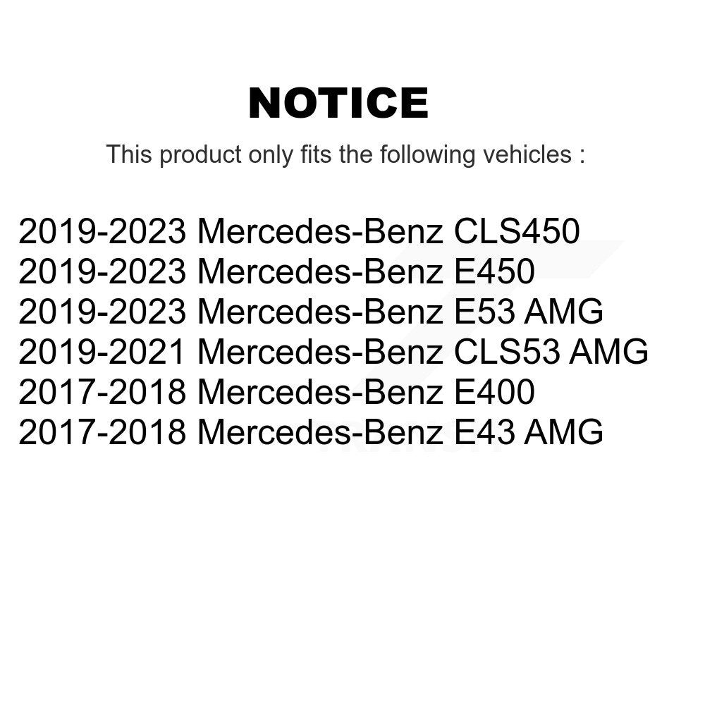 Rotor de frein à disque arrière (1 pièce seulement) pour Mercedes-Benz E450 E400 E53 AMG CLS53