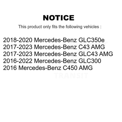 Rotor de frein à disque arrière (1 pièce seulement) pour Mercedes-Benz GLC300 C43 AMG GLC43 C45