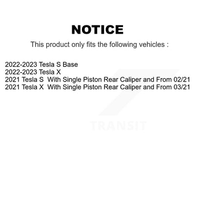 Rotor de frein à disque arrière (1 pièce seulement) pour Tesla X S 8-TQ8478