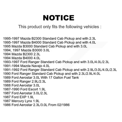 Pompe à carburant électrique dans le réservoir, pour Ford Ranger Mazda B4000 B3000 B2300 Aerostar EXP