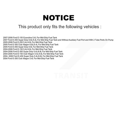 Pompe à carburant électrique, pour Ford E-350 Super Duty E-250 E-150 Club Wagon E-450