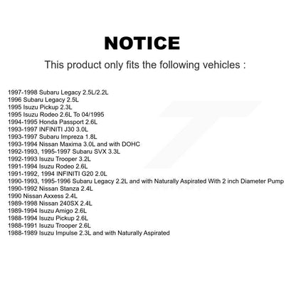 Pompe à carburant électrique pour Nissan 240SX Subaru Legacy Isuzu Impreza Trooper SVX J30