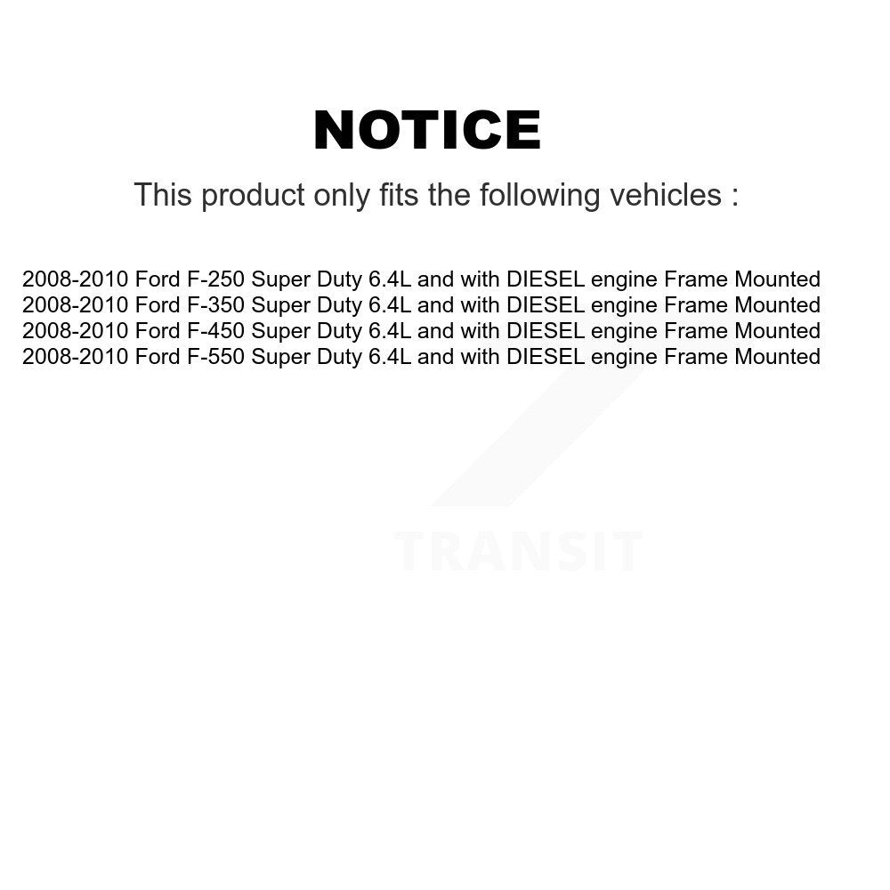 Pompe à carburant électrique pour Ford F-350 Super Duty F-250 F-550 F-450 montée sur cadre
