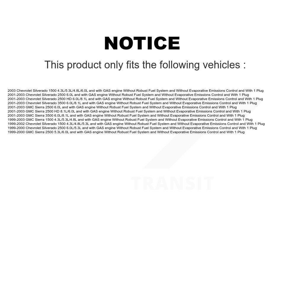 Ensemble de Module de pompe à carburant, pour Chevrolet GMC Silverado 1500 Sierra 2500 HD 3500