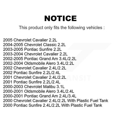 Ensemble de Module de pompe à carburant, pour Pontiac Chevrolet Cavalier Sunfire Grand Am Malib