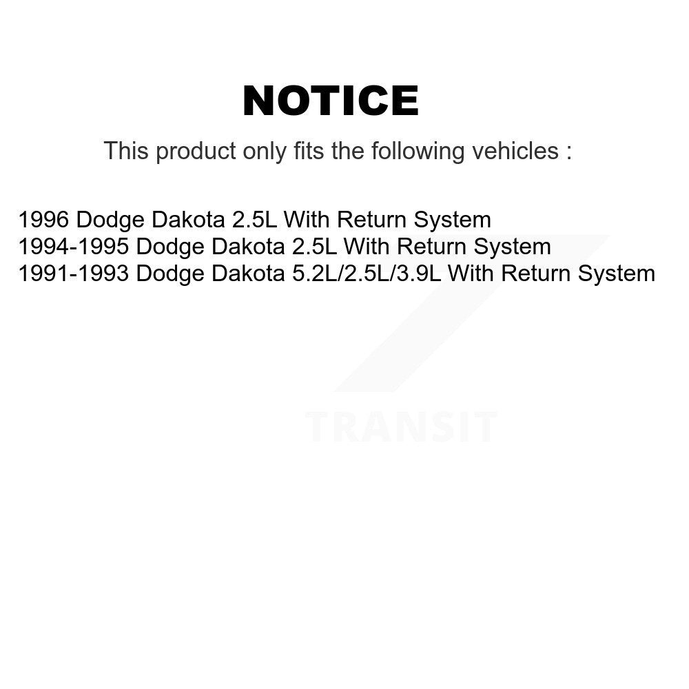 Ensemble de module de pompe à carburant pour Dodge Dakota avec système de retour AGY-00310351