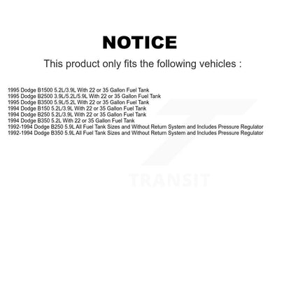 Ensemble de Module de pompe à carburant, pour Dodge B350 B3500 B250 B2500 B150 B1500