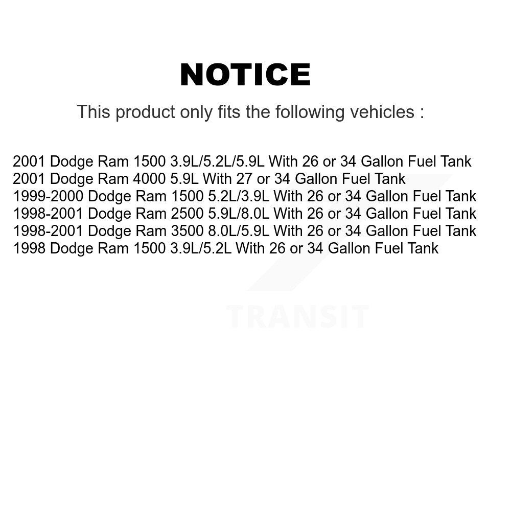 Ensemble de Module de pompe à carburant pour Dodge Ram 2500 1500 3500 4000 AGY-00310395