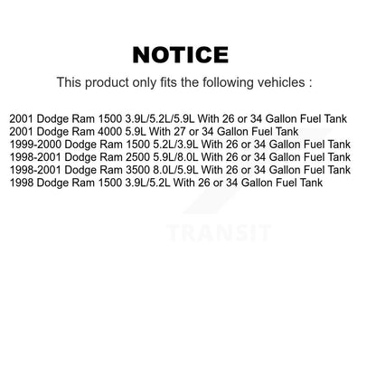 Ensemble de Module de pompe à carburant pour Dodge Ram 2500 1500 3500 4000 AGY-00310395