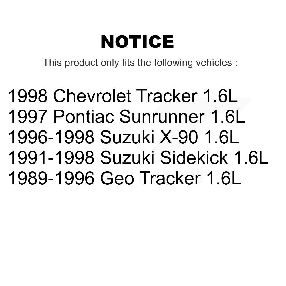 Ensemble de suspension de pompe à carburant, pour Tracker Suzuki Geo Sidekick Chevrolet X-90 Pontia