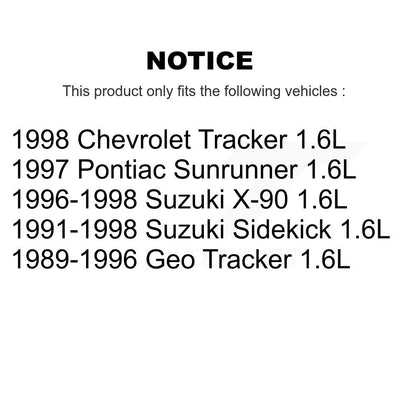Ensemble de suspension de pompe à carburant, pour Tracker Suzuki Geo Sidekick Chevrolet X-90 Pontia