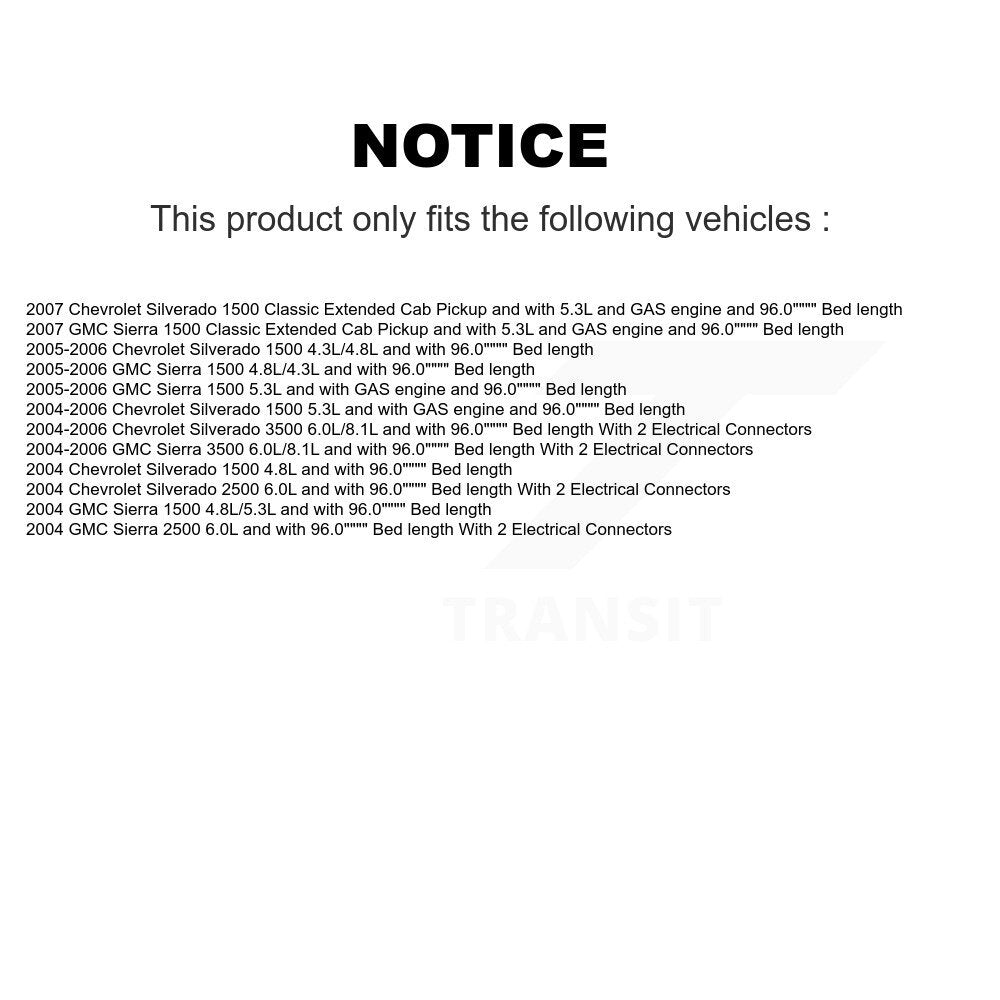 Ensemble de Module de pompe à carburant pour Chevrolet GMC Silverado 1500 Sierra 3500 Classic