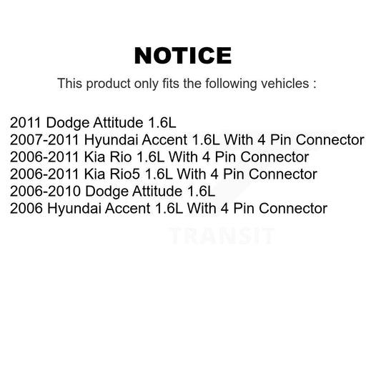 Ensemble de Module de pompe à carburant, pour Hyundai Accent Kia Rio Rio5 Dodge Attitude 1,6 l