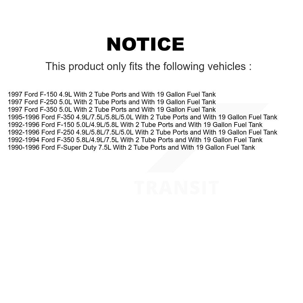 Ensemble de suspension de pompe à carburant gauche, pour Ford F-150 F-250 F-350 F-Super Duty