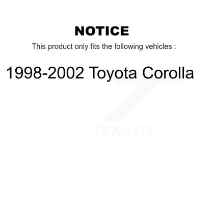 Sangle de réservoir de carburant pour Toyota Corolla 1998-2002 AGY-01110191