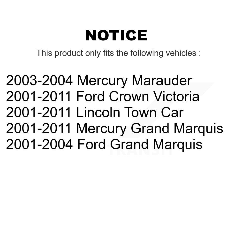 Sangle de réservoir de carburant, pour Ford Crown Victoria Lincoln Town Car Mercury Grand Marquis