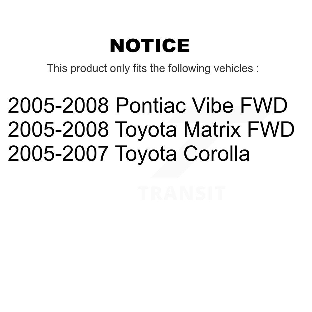 Sangle de réservoir de carburant pour Toyota Corolla Matrix Pontiac Vibe AGY-01110212