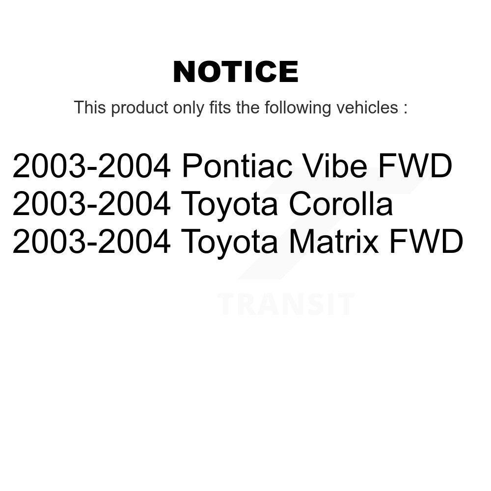 Sangle de réservoir de carburant pour Toyota Corolla Matrix Pontiac Vibe 2003 – 2004 AGY-01110213