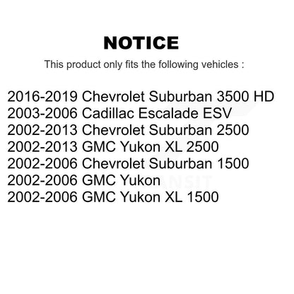 Sangle de réservoir de carburant, pour GMC Chevrolet Yukon XL 1500 banlieue 2500 Cadillac Escalade