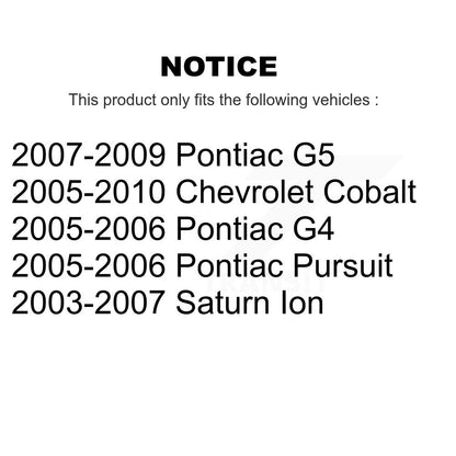 Sangle de réservoir de carburant, pour Chevrolet Cobalt Pontiac G5 Saturn Ion Pursuit G4