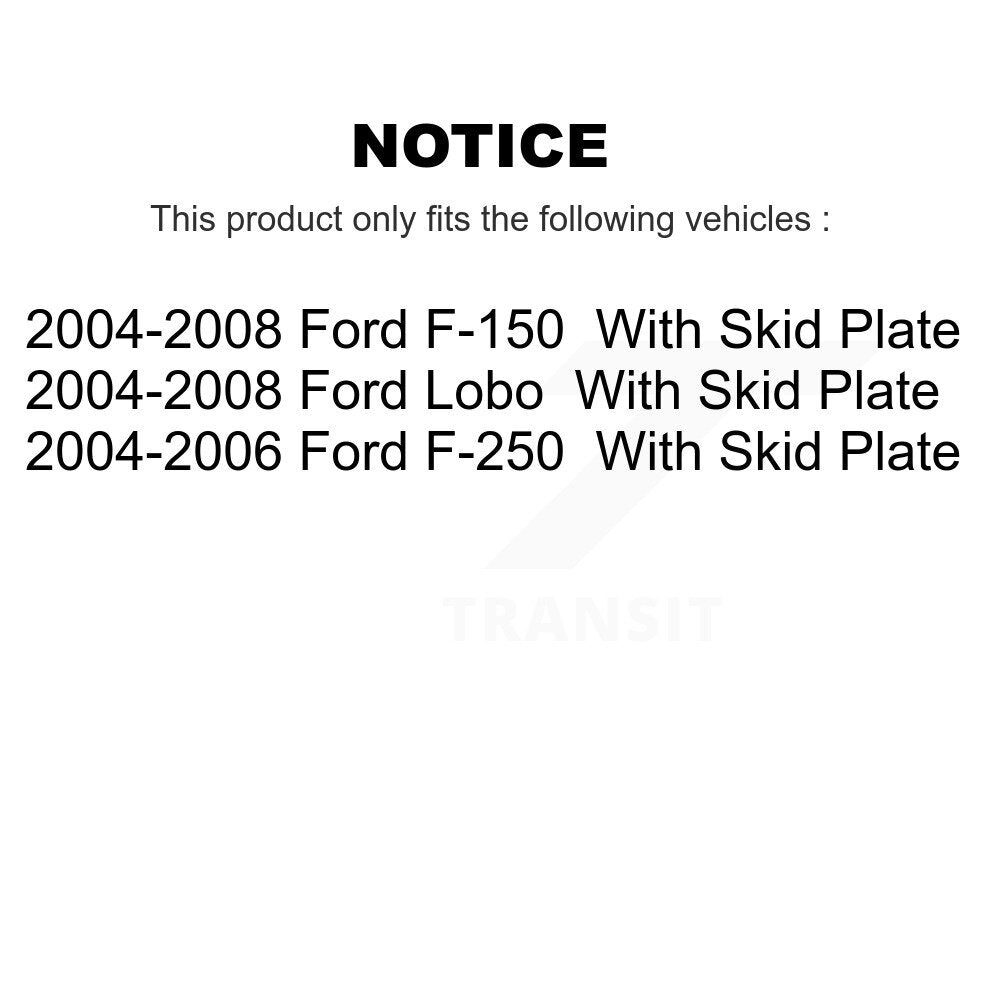 Sangle de réservoir de carburant pour Ford F-150 Lobo F-250 avec plaque antidérapante AGY-01110292