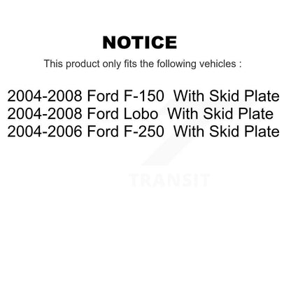 Sangle de réservoir de carburant pour Ford F-150 Lobo F-250 avec plaque antidérapante AGY-01110292