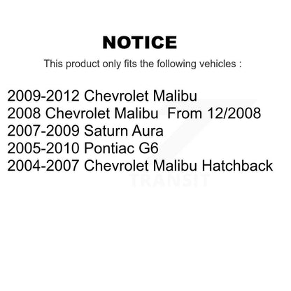 Sangle de réservoir de carburant pour Chevrolet Malibu Pontiac G6 Saturn Aura AGY-01110299