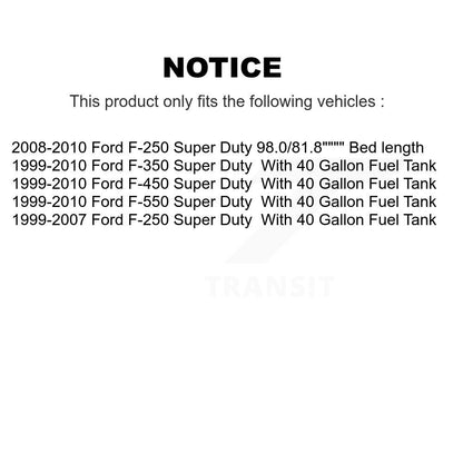 Sangle de réservoir de carburant arrière, pour Ford F-350 Super Duty F-250 F-550 F-450 AGY-01110330