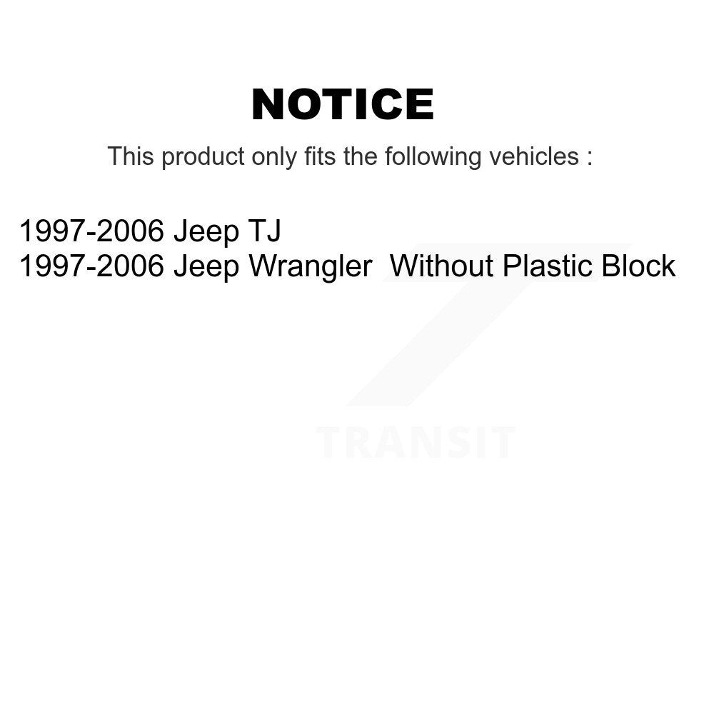 Sangle de réservoir de carburant pour Jeep Wrangler TJ 1997-2006 AGY-01110341