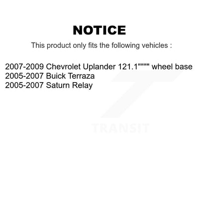 Sangle de réservoir de carburant pour Chevrolet Uplander Buick Terraza Saturn relais AGY-01110377