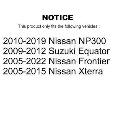 Sangle de réservoir de carburant pour Nissan Frontier Xterra Suzuki Equator NP300 AGY-01110387