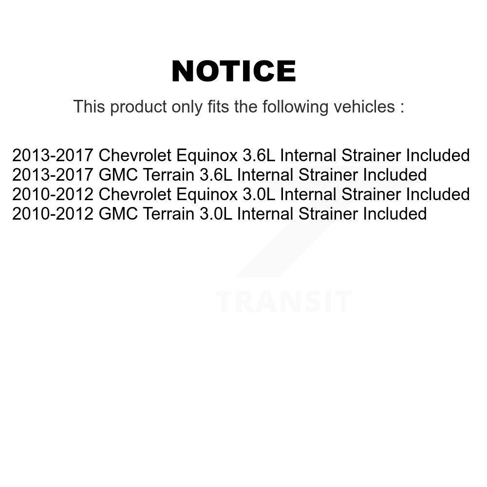 Ensemble de Module de pompe à carburant primaire droit, pour Chevrolet Equinox GMC Terrain