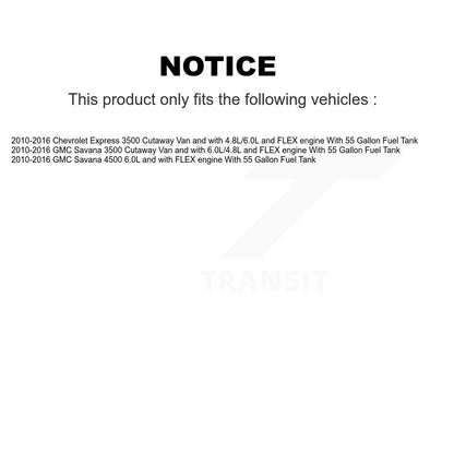 Ensemble de module de pompe à carburant pour GMC Savana 2010 2016 Chevrolet Express 3500 4500
