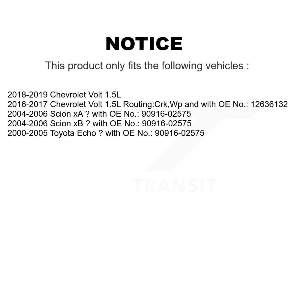 Courroie d'entraînement accessoire pour Toyota Echo Chevrolet Volt Scion xB xA BAN-3PK850