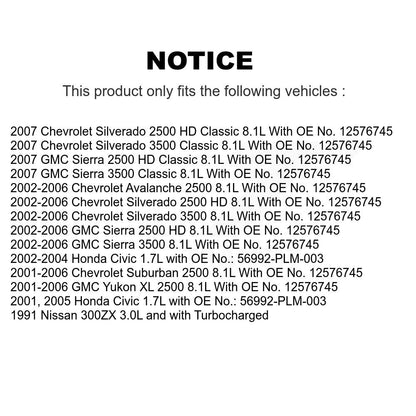 Courroie d'entraînement accessoire pour Honda Civic GMC Chevrolet Sierra 2500 HD Silverado 350