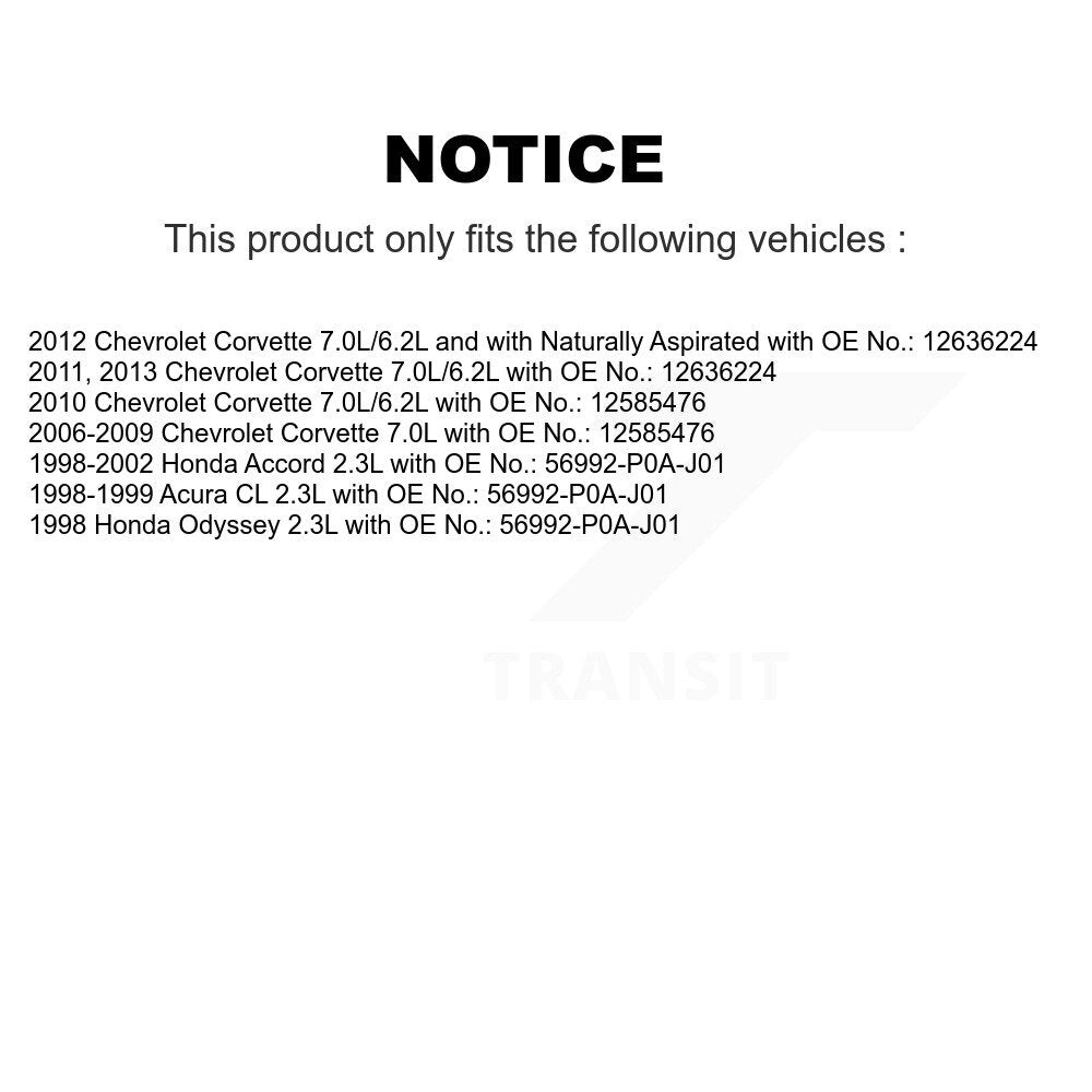 Courroie d'entraînement accessoire pour Honda Accord Chevrolet Corvette Acura CL Odyssey