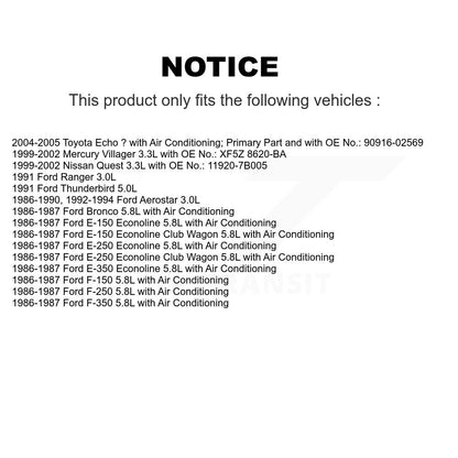 Courroie d'entraînement accessoire pour Toyota Echo Ford E-350 Econoline F-150 F-250 Ranger