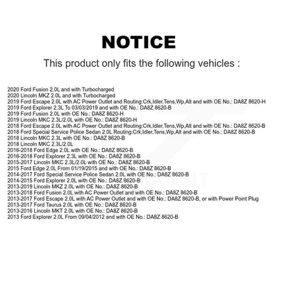 Courroie d'entraînement accessoire pour Ford Escape Fusion Explorer Edge Lincoln MKC Taurus MK