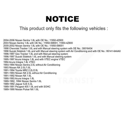 Courroie d'entraînement accessoire pour Nissan Sentra Acura Integra Tracker Suzuki Sidekick MR