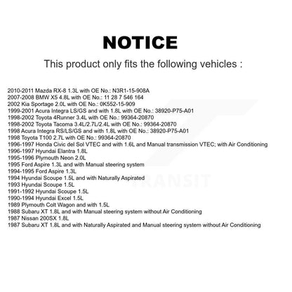 Courroie d'entraînement accessoire pour Toyota 4Runner Tacoma BMW X5 Acura Integra Honda Civic