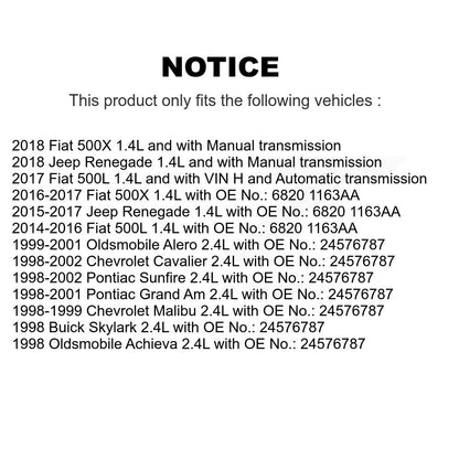Courroie d'entraînement accessoire pour Jeep Renegade Chevrolet Pontiac Cavalier Fiat Sunfire