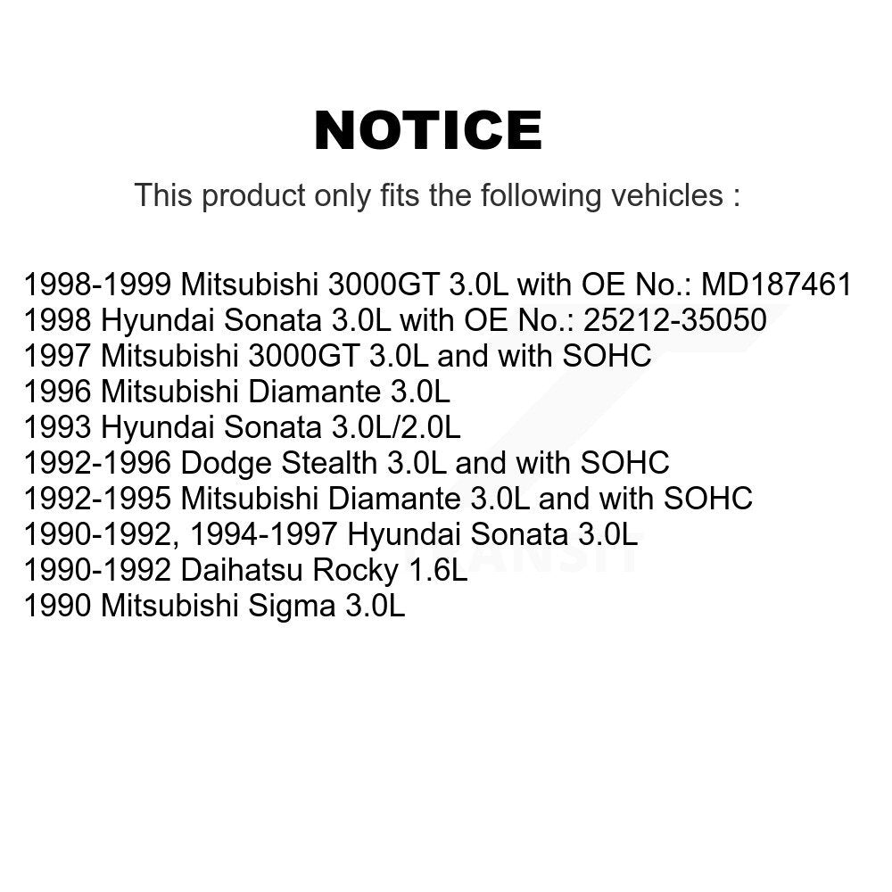 Courroie d'entraînement accessoire pour Dodge Stealth Mitsubishi 3000GT Hyundai Sonata Diamant